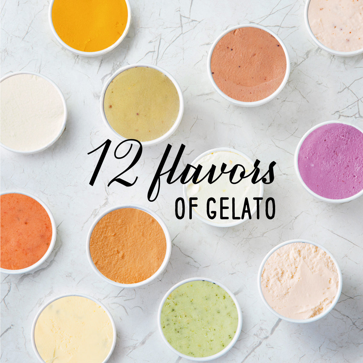 無添加ジェラート 贅沢12種盛合せ – &CROSS