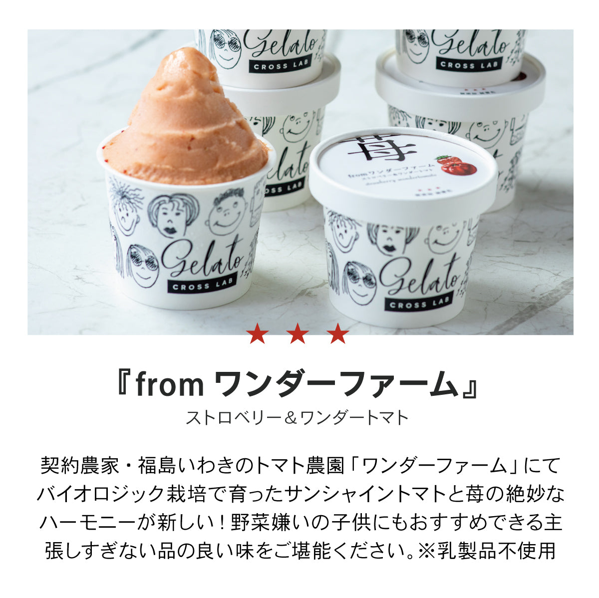 無添加ジェラート オリジン6種盛合せ