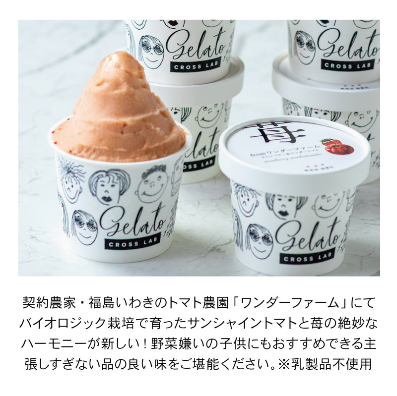 ストロベリー＆ワンダートマト【6個】無添加ジェラート
