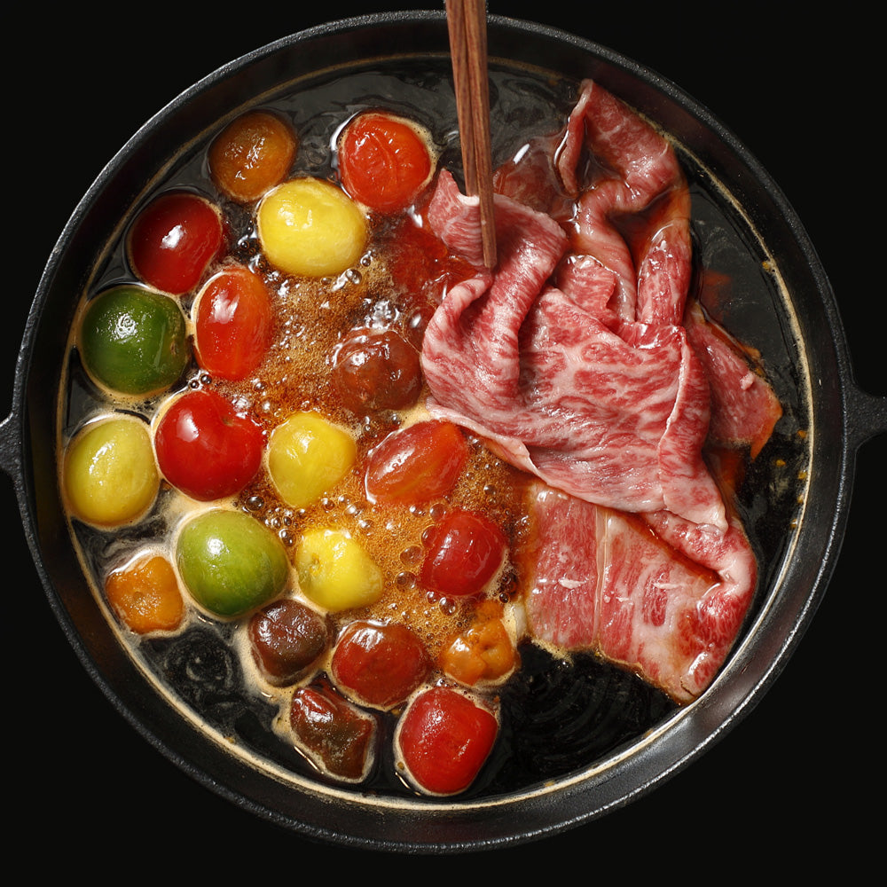 福島牛×ワンダーファーム産トマトのすき焼き【2人前】